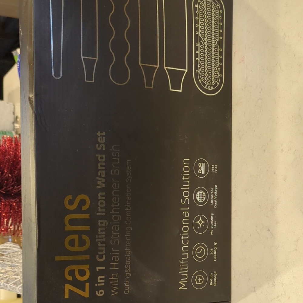 Zalens 6-in-1 Curling Iron Wand Set